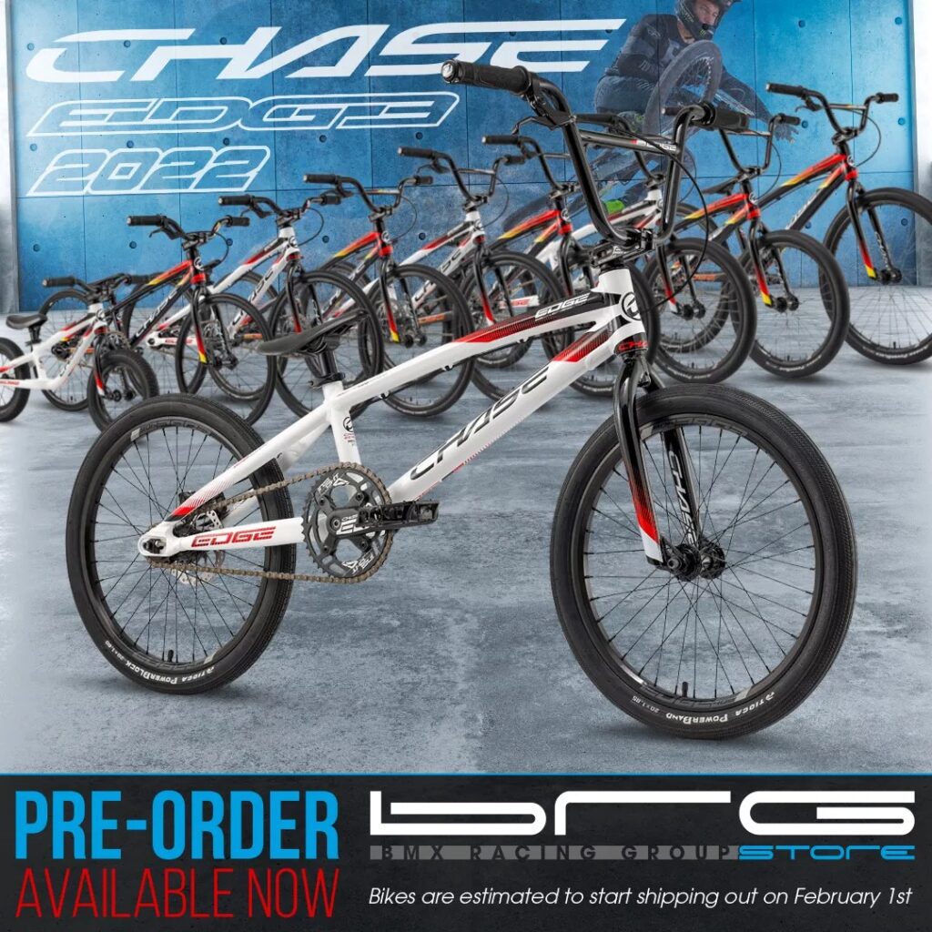 We are proud to announce the opportunity is now available to Pre-Order the 2022 Chase Complete Bikes in both the Element and Edge lines. With the high demand of bikes, our Pre-Sale event will get you a reservation for the bike you are want today. We expect to have the bikes delivered to BRG California in late January & estimate a shipping date of the Pre-Sale bikes to customers starting Feb 1st.